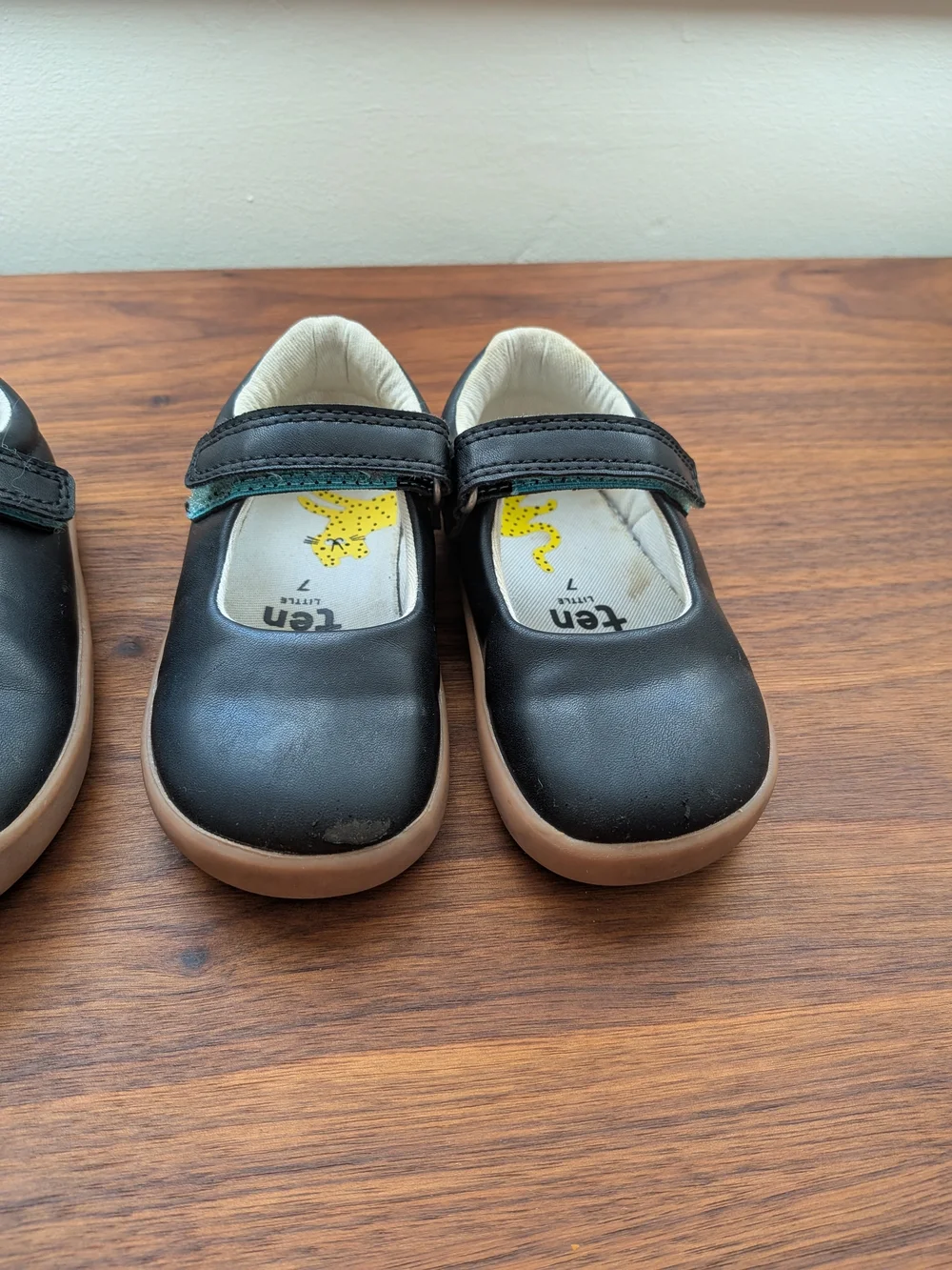 Ten Little Mary Jane Shoes Black Size 7 (1 pair)